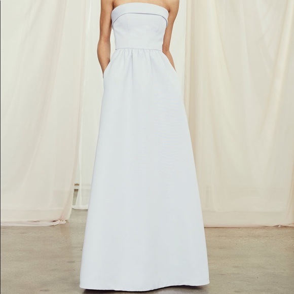 Amsale Dresses & Skirts - Amsale Rene Bridesmaid Dress Platinum size 6